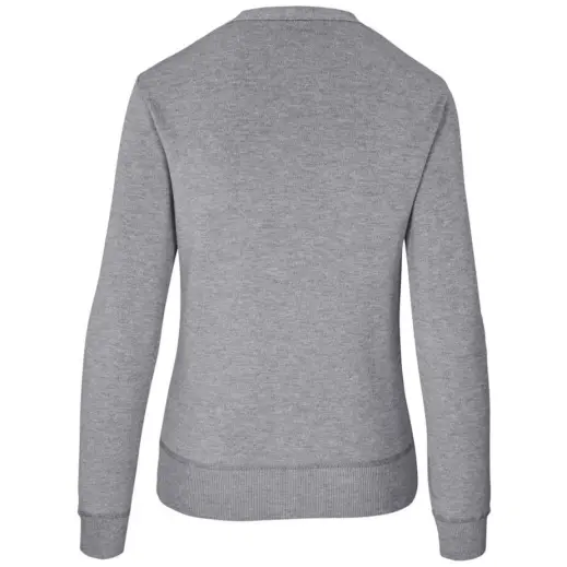 Ladies Quantum Low Pill Cardigan Grey Back